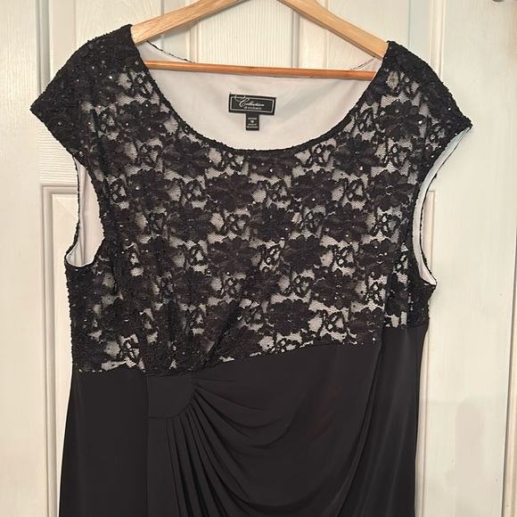 Dress Barn Dresses & Skirts - Dress‎ Barn Collection Black Faux Wrap dress Size 18W